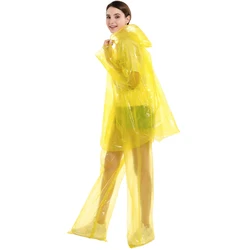 Women Men Disposable Raincoat Not Easy to Tear Disposable Raincoat for Avoiding Getting Sick in the Rain