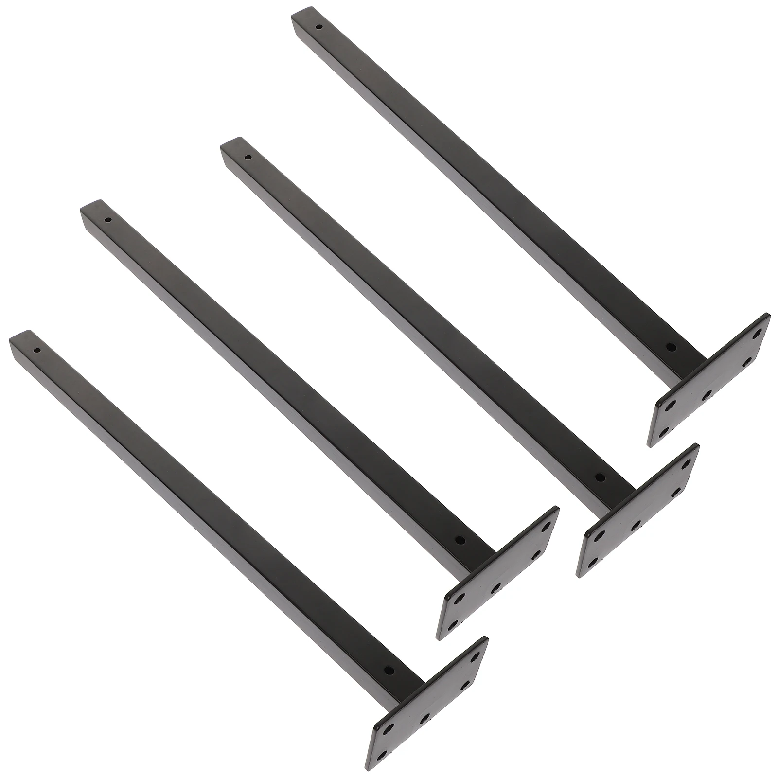 

4pcs Shelf Brackets Stainless Steel Black Floating Shelves Shelf Bracket Suspended Support Pegs Hidden Hardware