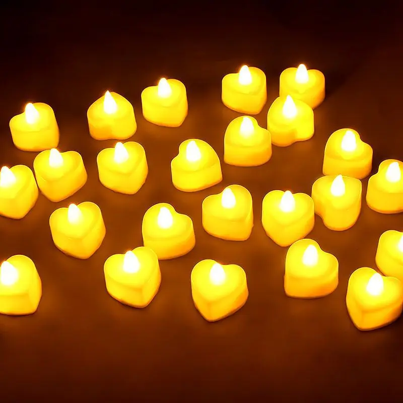 12/24/48/96Pcs bezpłomieniowe Tealight LED świece oświetlenie ślubne romantyczne świece na dekoracje weselne urodzinowe