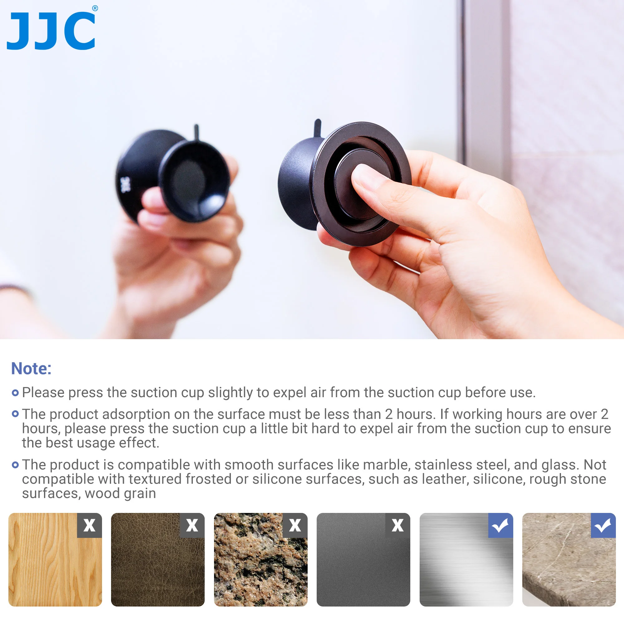 Держатель JJC Магнитный на присоске для iPhone 16 15 14 13 12 Pro Max