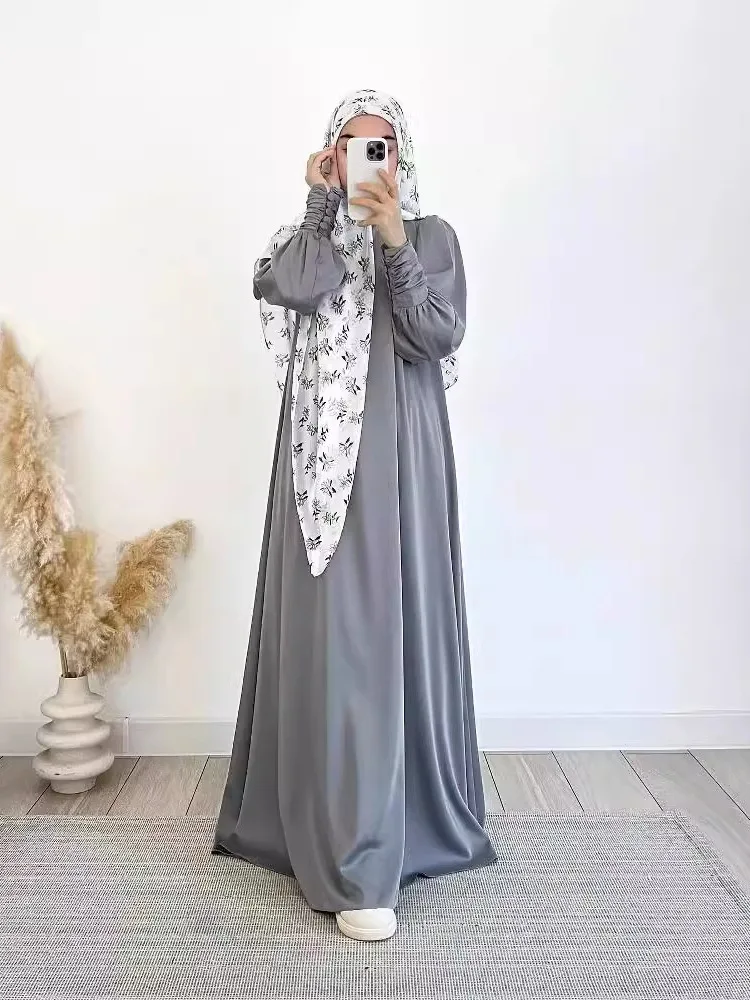 Długa, luźna spódnica z satyny, rozmiar plus size, casualowa, modna, jesienna, nowa, z włókna poliestrowego, w kształcie litery A, do noszenia na co dzień.