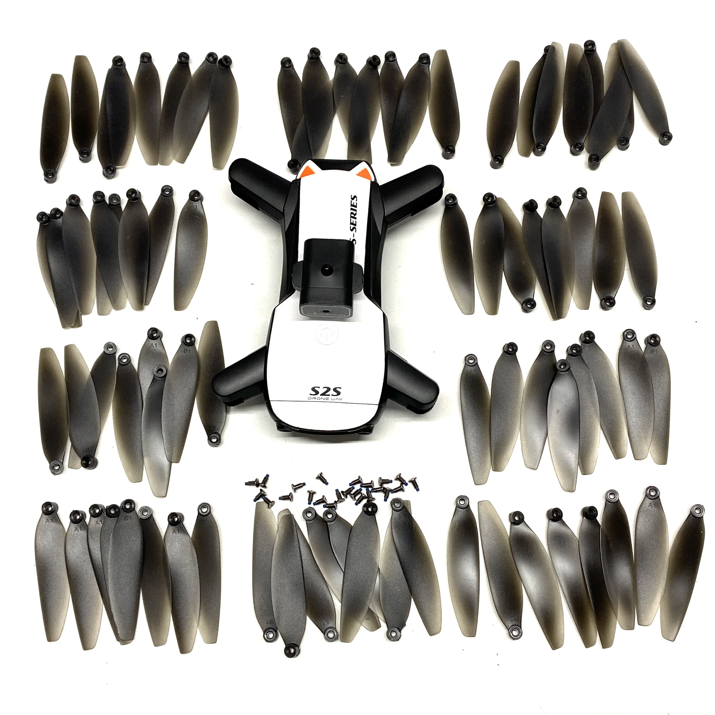 

LSRC S2S Drone Main Body Shell With Obstacle Avoidance for LS-S2S CW CCW Propeller 80PCS S2S MAX Body Propeller Wing Blades Kit