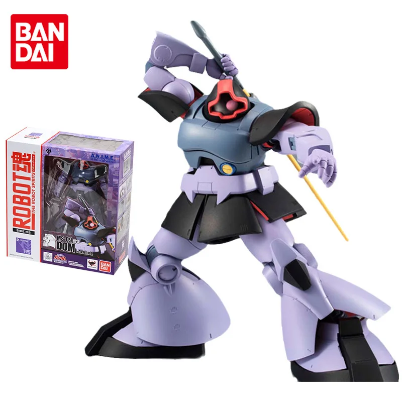 Bandai Gundam Model Kit Anime Figure The Robot Spirits MS-09 Dom Genuine Gunpla Model Anime Action Figure Toys for Children