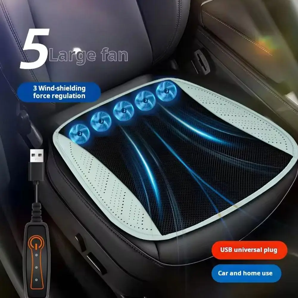 Universal Car Seat Summer Cool Air Seat Cushion With 8/5 USB Fans Fast Blowing Ventilation Seat Cooling Refrigerated Car Seat image 3