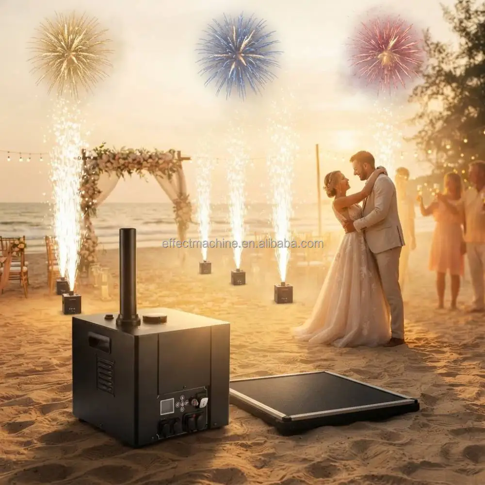 High-Altitude Spray Cold Sparks Machine DMX Remote Control Rainproof Cold Sparkler For Concert Big Show Outdoor Event Party DJ
