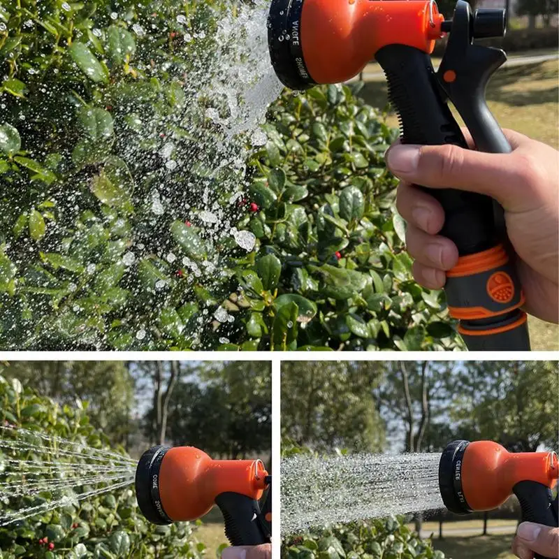 8 Modes Garden Irrigation Watering Hose Nozzle High Pressure Car Washing Water Sprayer Pipe Tube Nozzle Pet Bath Sprinkle Tools