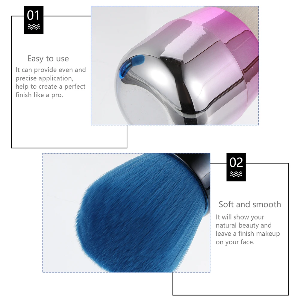 

Mushroom Head Powder Blush Makeup Tool For Women Durable Lightweight Comfort Grip Smooth Synthetic Fiber Household
