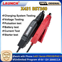 LAUNCH BST360 12V Car Battery Tester Charging Scanner Tools for CRP919E BT/PRO ELITE/PRO V5.0/PRO3S+ V5.0 Test Clip Analyzer