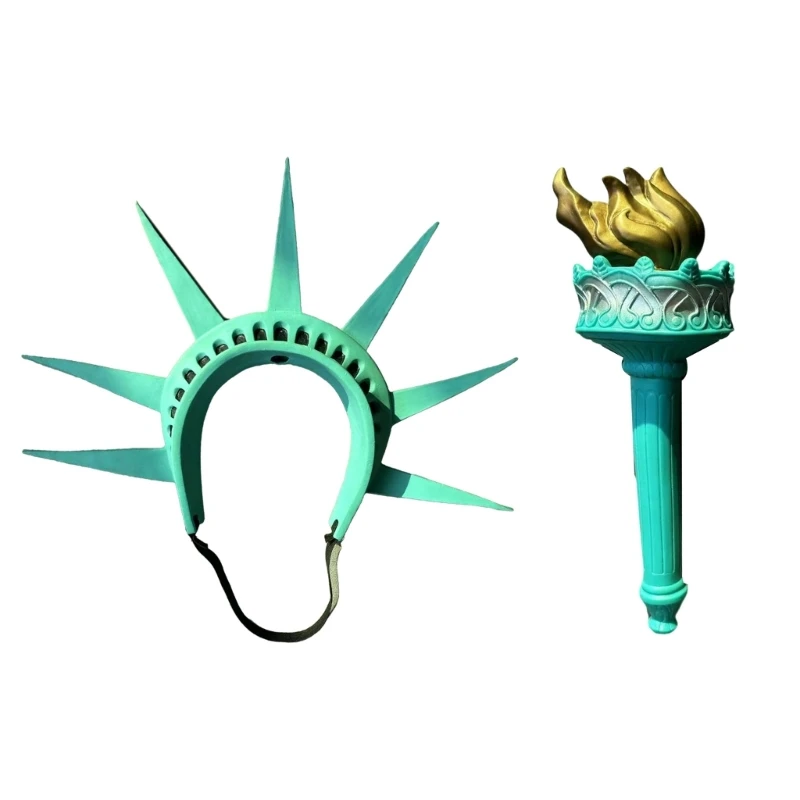 Statue of Headband Statue of Torch Props Halloween Costume Accessories For Women Cosplay Party