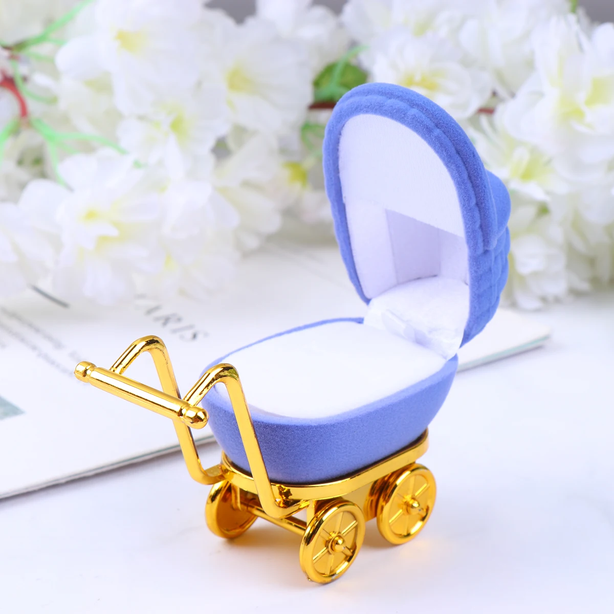 

Sophisticated Cart Shape Jewelry Holder Unique Case Fashion Jewelry Storage Box for Girls