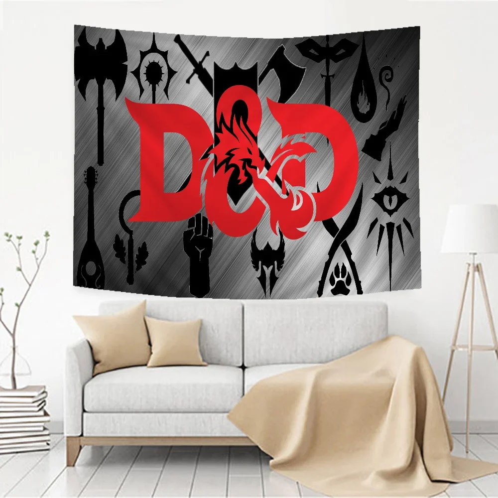 Dungeon-DungeonES Wall Tapestry Hanging Tarot Hippie Wall Rugs Dorm Wall Hanging Sheets