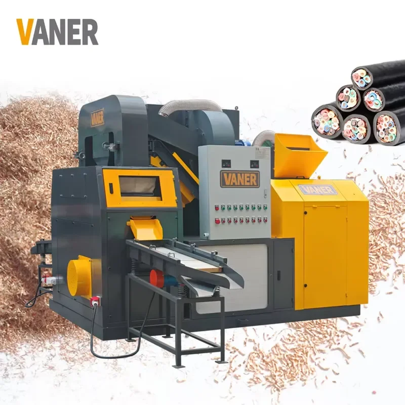 2026 Hot Waste Metal Wire Recycling Machinery VANER V-S20 Car Wire Granulator Machine Wire Grinder Machine