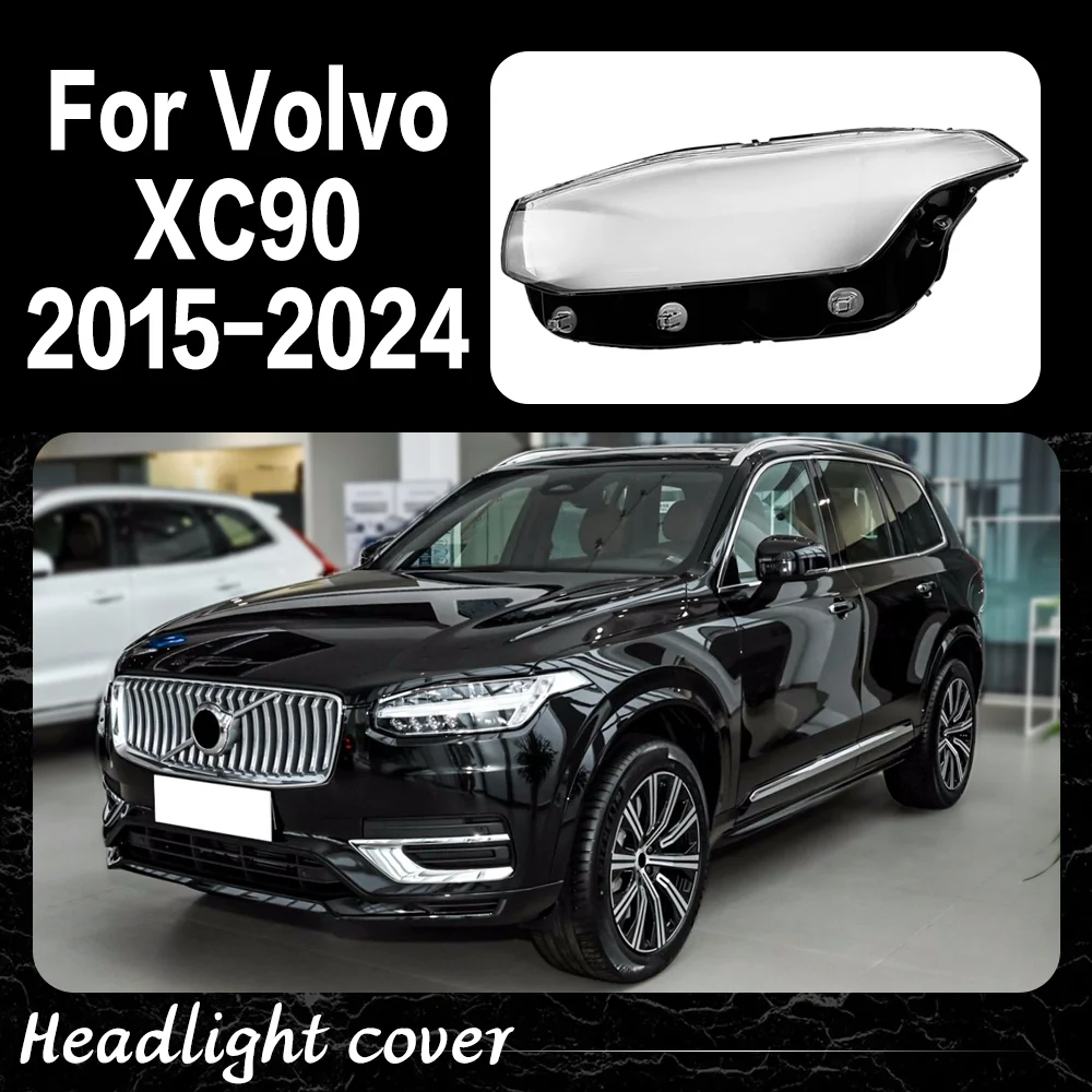 

Headlight Cover For Volvo XC90 2015 - 2020 2021 2022 2023 2024 Headlamp Shell Clear Lens Glass Lampshade Car Accessories