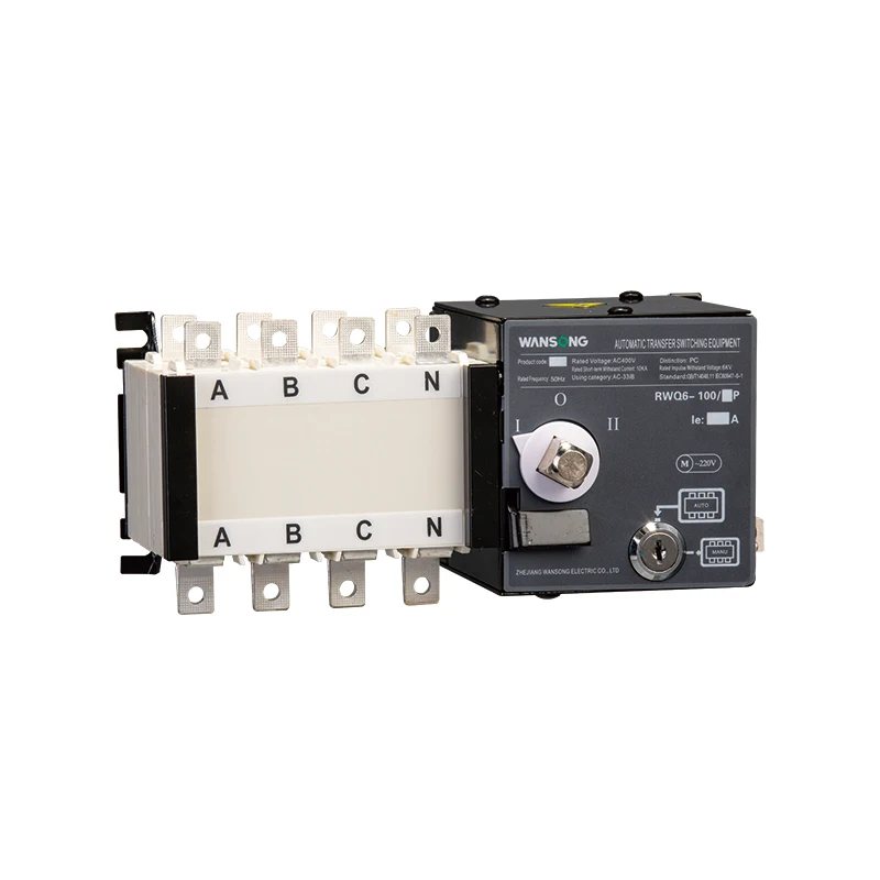 

63A 100A 250A 630A 1600A ATS Automatic Transfer Switch Generac Transfer Switch 4Pole Auto Transfer Switch