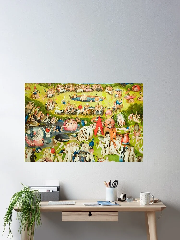 

Hieronymus Bosch, Art Print Canvas Poster, Living Room Decor, Home Wall Picture