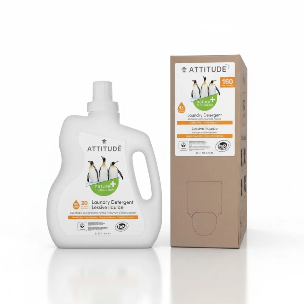 

Plant-Based Laundry Detergent Bundle for Sensitive Skin, Vegan & Eco-Friendly, Citrus Scent, 240 Loads