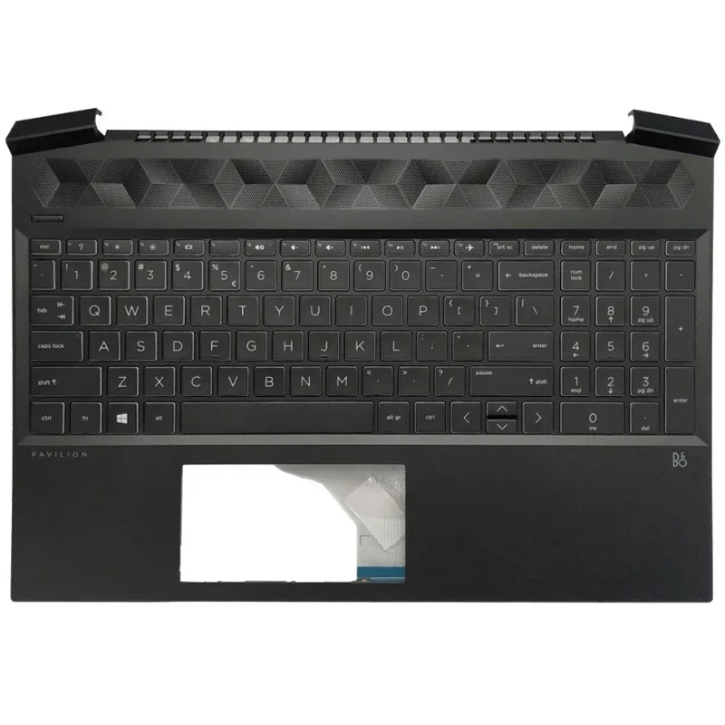 Imagem -03 - para hp Pavilion Gaming 15 15-ec 15-ec0013dx Tpn-q229 Portátil Palmrest Case Teclado Eua Inglês Versão Capa Superior Novo