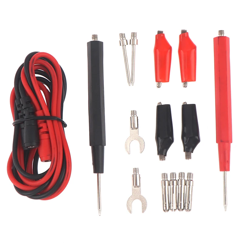 16pcs in 1 set Universal Digital Multimeter Probe 90cm Needle Tip Probe Test Leads Pin Wire Pen Cable Test Line Assortment Kit