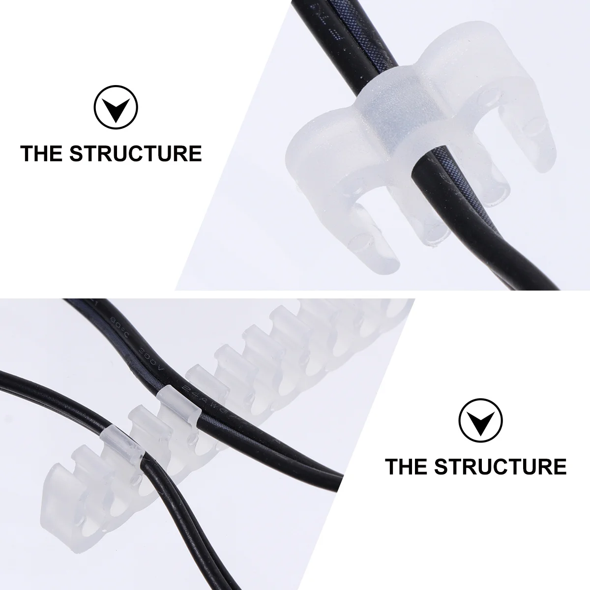 

24Pcs Cable Organizer for Pc Build 24Pin 8Pin 6Pin Clip Clamp Manager Power Supply Line Cord Holder Smooth Edge