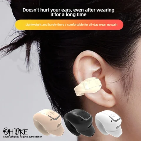New Gd28 Clip-on Bluetooth Headphones, Non-in-ear Design, Single-ear Hook Style Headset For Business & Sports
