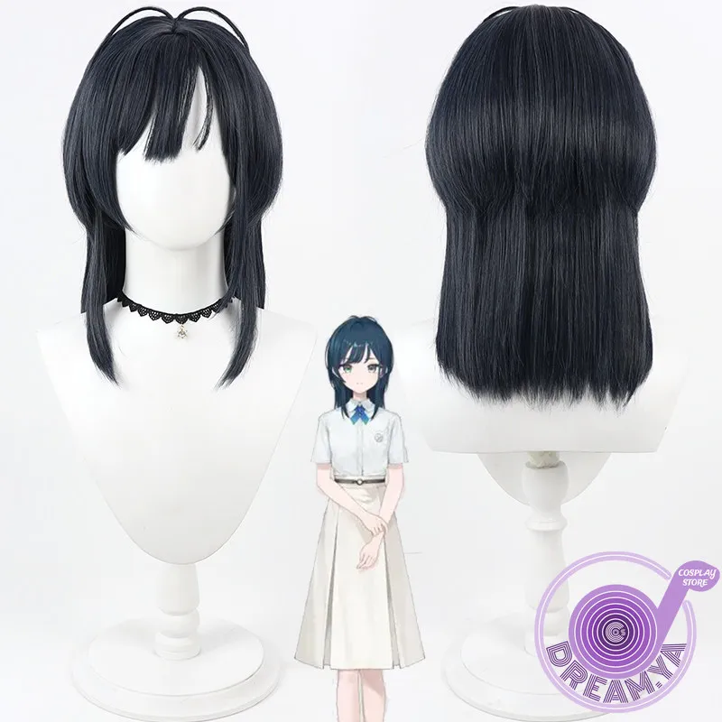 

Shirasa Ayane Cosplay Wig Vtuber Short Heat Resistant Synthetic Hair Halloween Party Role Play Carnival + Free Wig Cap