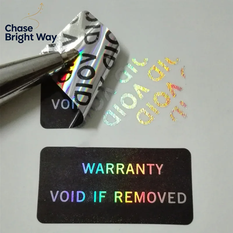 100Pcs Warranty Protection Sticker Security Seal Brittle Paper Tamper Proof Warranty Void Label Adhesive Sticker