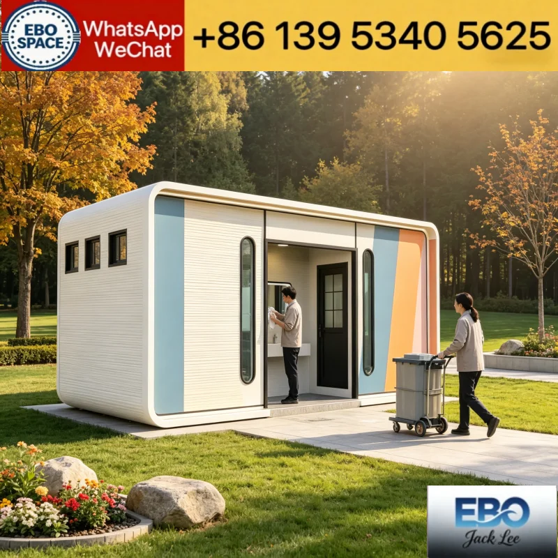 Luxury Apple Pod Prefabricated Capsule House Full Furnished Waterproof Mobile Cabin For Resort Glamping Homestay