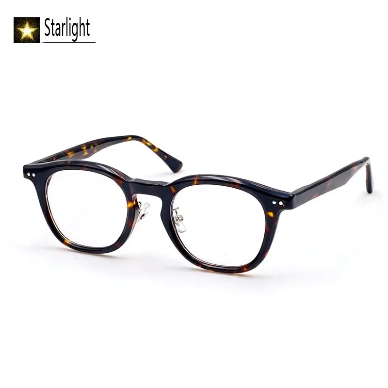 

Маленькая оправа для очков из ацетата в стиле ретро, мужская квадратная черная оправа для очков, мужская модная женская оправа для близорукости, чтения по рецепту 138 мм