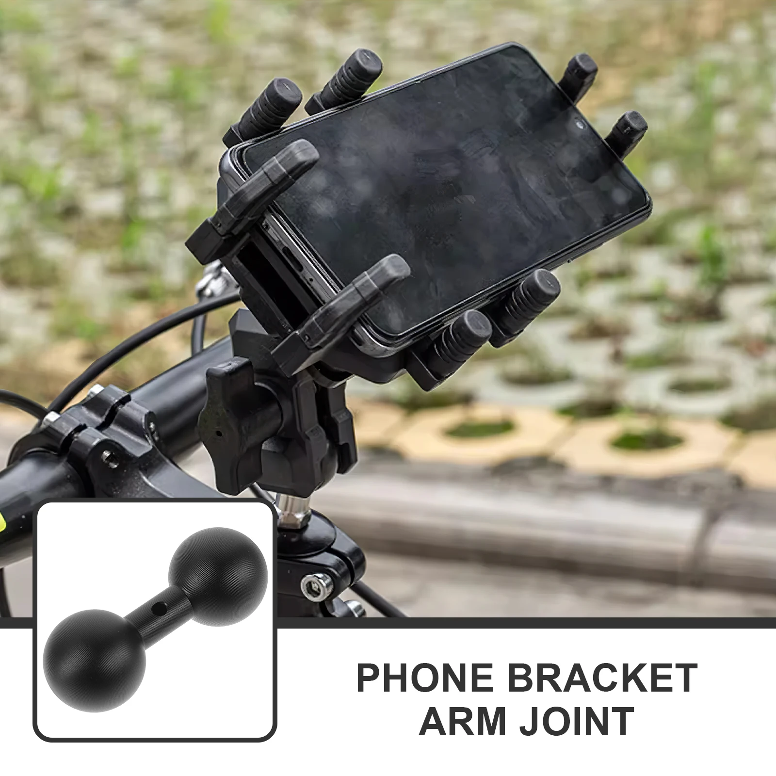 

Double Ball Phone Holder Arm Joint Motorbike Ball Mount Motorcycle Phone Holder Adapter Accessory Motorbike Accessory