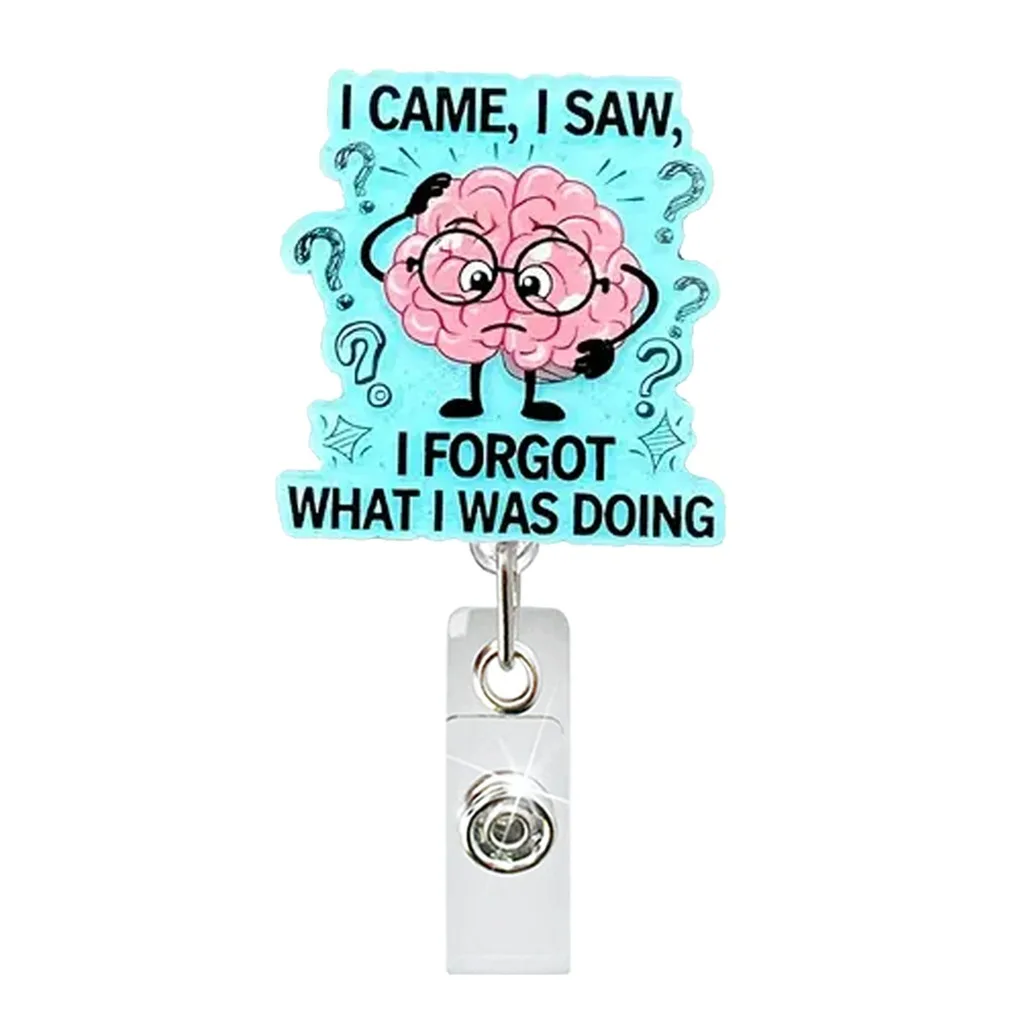 Acrylic Id Badge Reel Rotating Rotating Badge Reel Acrylic Badge Holder Creative For Healthcare Workers Office Staff