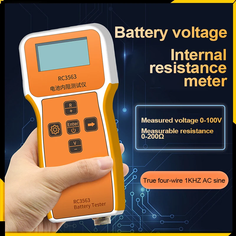 RC3563 18650 Battery Voltage Internal Resistance Tester 100V 0-200Ω High-precision Trithium Lithium Iron Phosphate Battery Test