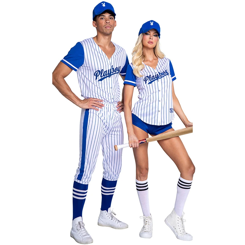 

Hottie Baseball Uniform For Adult Costume High School Sports Cheerleader Outfit Cosplay Carnival Party Fancy Dress
