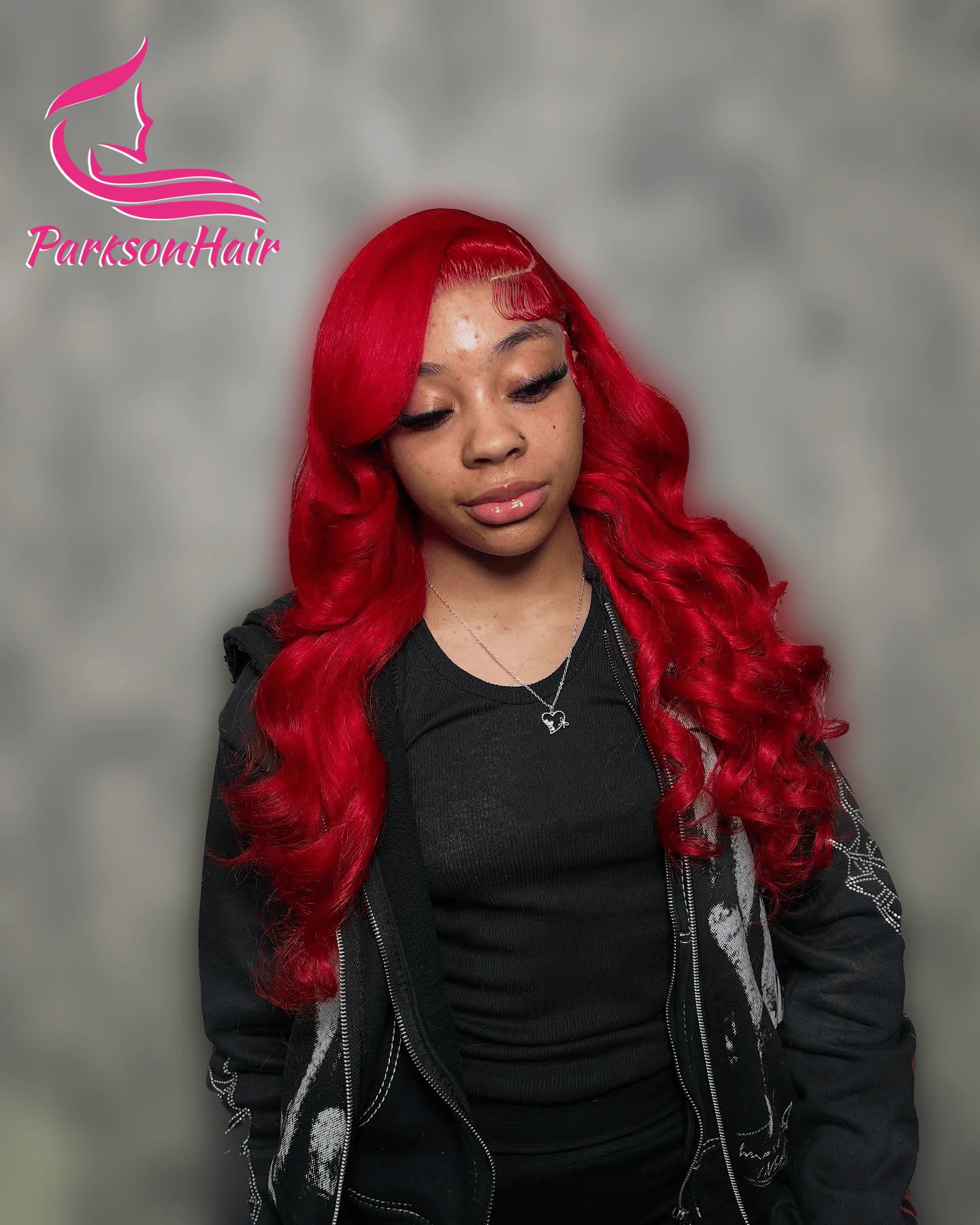 Hot Red 13*4 13*6 Lace Frontal Human Hair Wig Pre Plucked 250% Density Straight HD Transparent Colored Lace Front Wig For Women