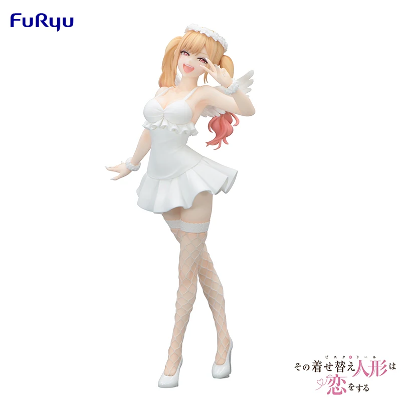 

В наличии FuRyu BiCute Pure My Dress-Up Darling Kitagawa Marin ~Angel Ver.~ ПВХ 26 см аниме фигурки модель коллекция игрушек