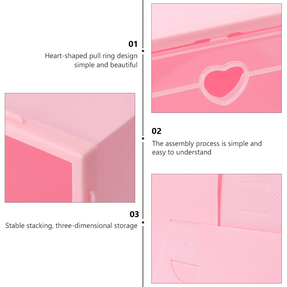 

6Pcs Clamshell Type Shoes Box High Quality Environmental Protection Material Waterproof Storage Case Shoes Storage Box