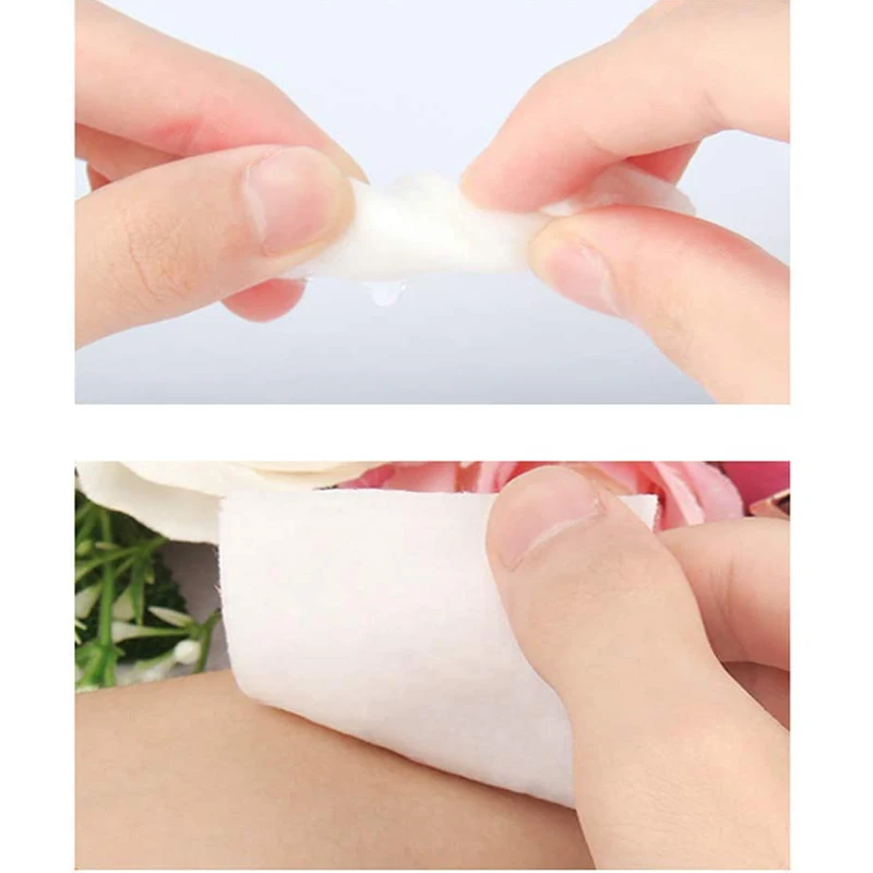 1200 Pezzi di Dischetti di Cotone Senza Pelucchi per Rimozione Trucco e Pulizia Viso