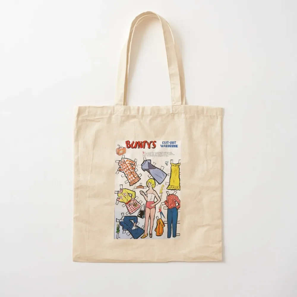 

Bunty's Cut Out Wardrobe (iconic girls comic from 1960s,70s,80s) Tote Bag shopper bags for women eco bag folding Tote Bag