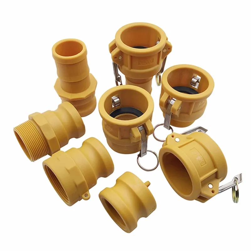 

1Pcs DN15 To DN50 Nylon Camlock Couplings 1/2" To 2" Quick Disconnect PP Adapter Pipe Fittings