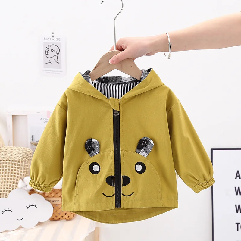 New Spring Autumn Baby Girl Clothes Children Boys Sport Hooded Jacket Kids Coat Toddler Fashion Casual Costume Infant Sportswear