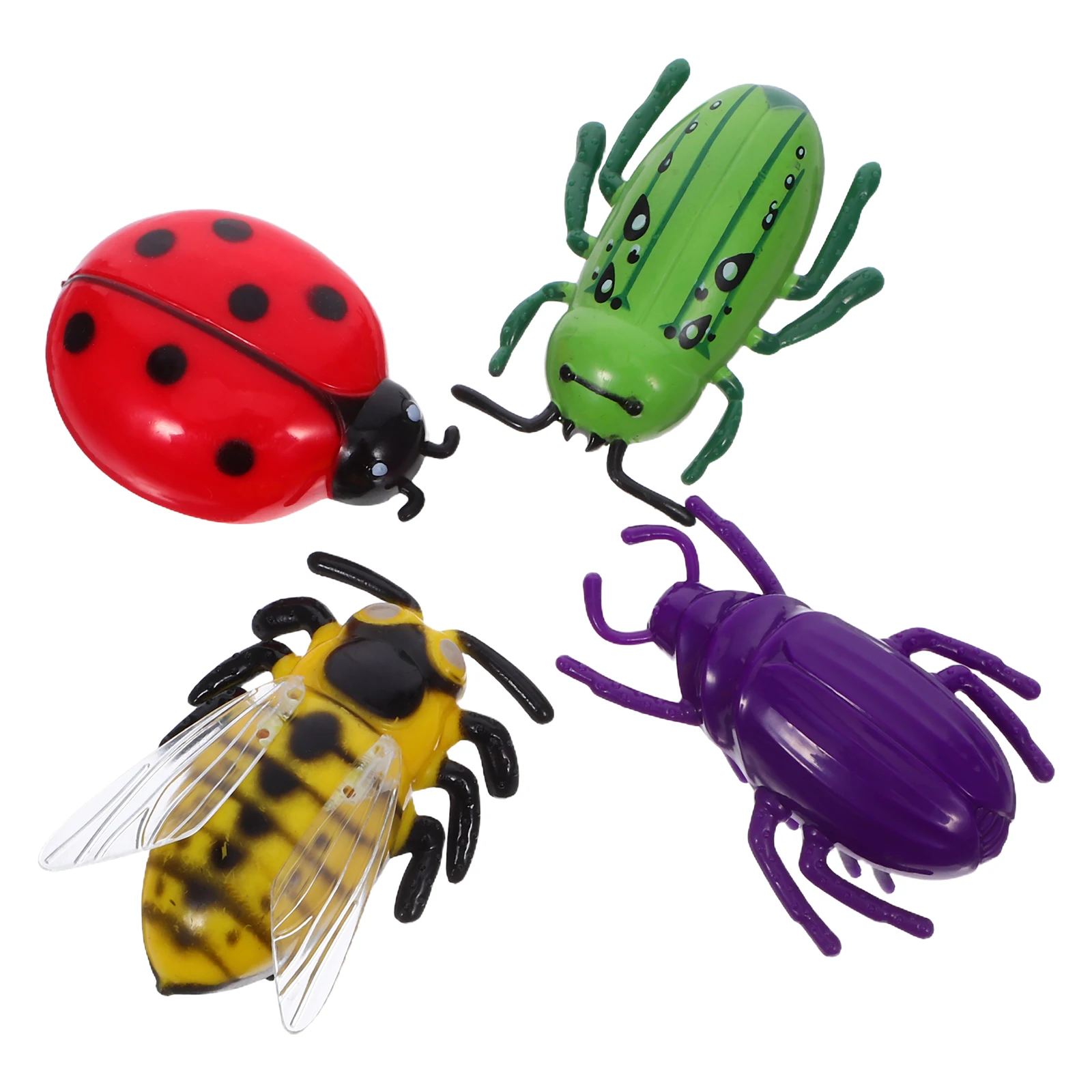 الكهربائية المشي الحشرات مجموعات الالعاب 4 قطعة تتحرك علة أرقام الاطفال اللعب متعة القط دعابة عمل الشكل لعبة تعليمية هدية #3