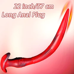 Super Long Butt Plug Silicone Anal plug Large Dildo Female Masturbato Stimulate Anal Vagina Adult Sex Toys for Women Men Gay