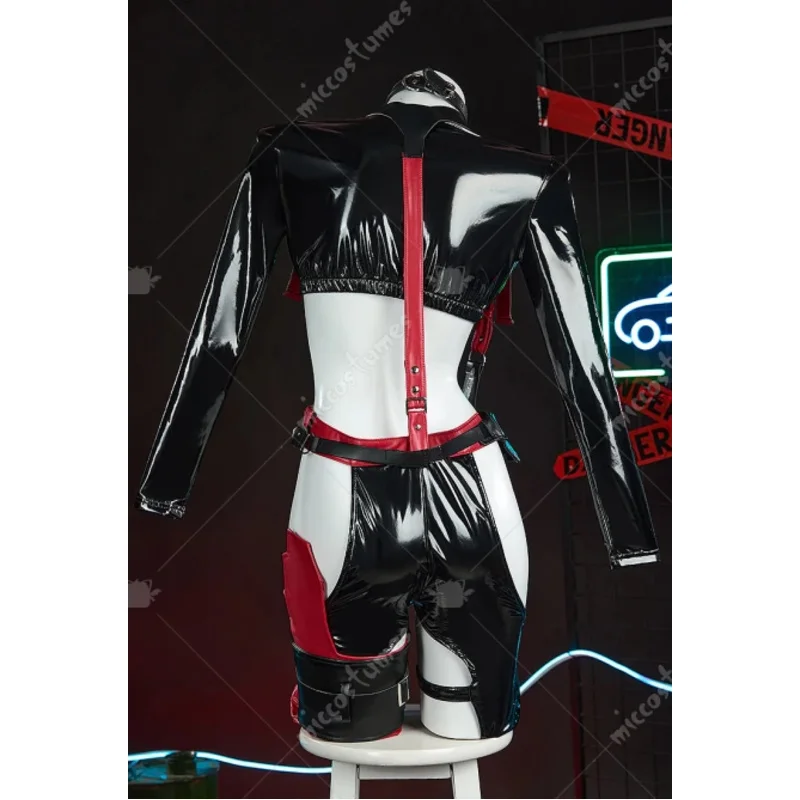 

CyMiccostumes женский Nikkee красный капюшон косплей костюм топ и брюки с курткой костюмы для косплея на Хэллоуин