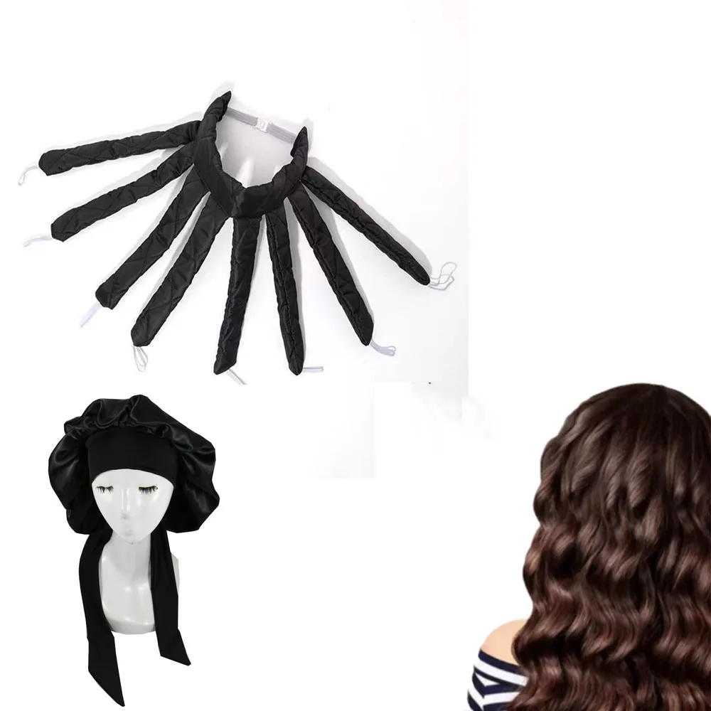 

Lazy Hair Curler Hair Rollers Heatless Curling Rod Headband Curls Silk Ribbon Sleeping Soft Wave Formers No Heat Curls Ribbon
