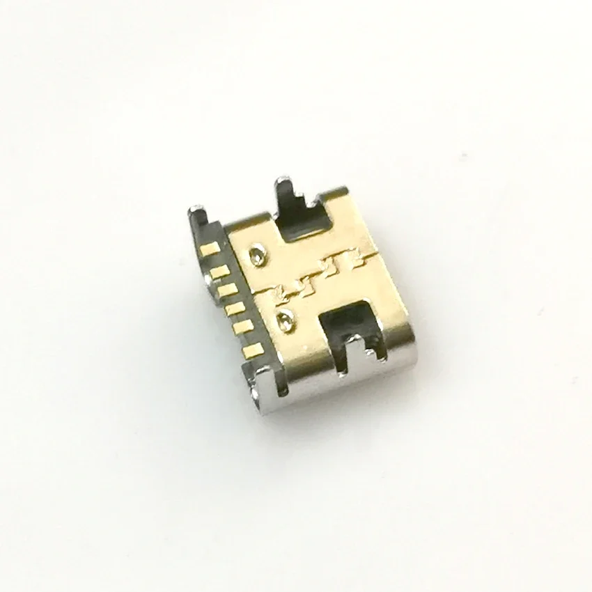 1-50PCS 6 Pin SMT Socket Connector Micro USB Type C 3.1 Female Placement SMD DIP For PCB Design DIY High Current Charging