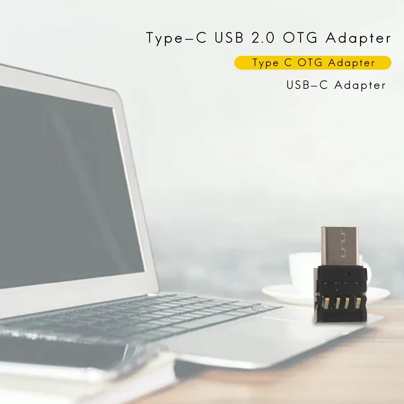 Adaptador de USB-C tipo C a USB 2,0 OTG, convertidor para Xiaomi Mi A1, Samsung Galaxy S8 Plus, Oneplus 5T, Macbook Pro