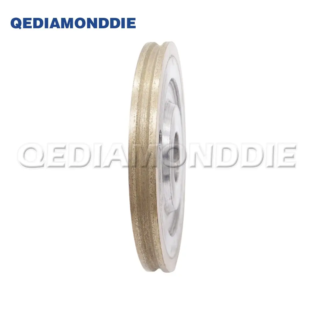 Алмазное стеклянное колесо D100mm H22mm T15mm Алмазные колеса с трапециевидной кромкой для станка для окантовки стекла специальной формы