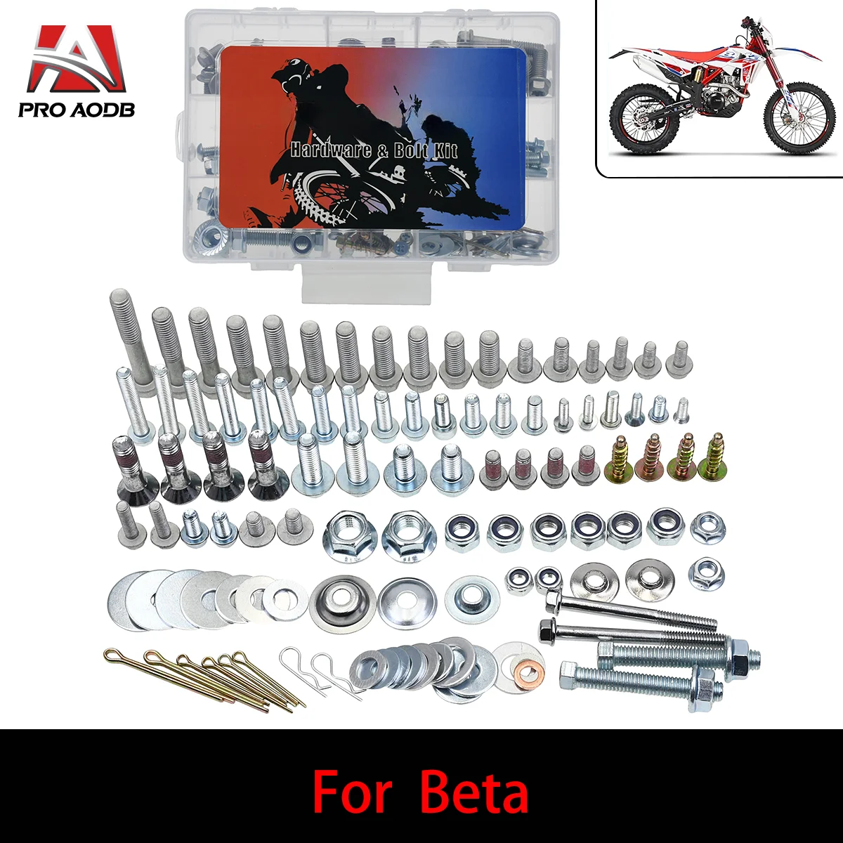 

Motorcycle screwbolt repair rescue mending Full tool kit Fastener For Beta 125-530 RR RX RS Xtainer enduro and dual sport models