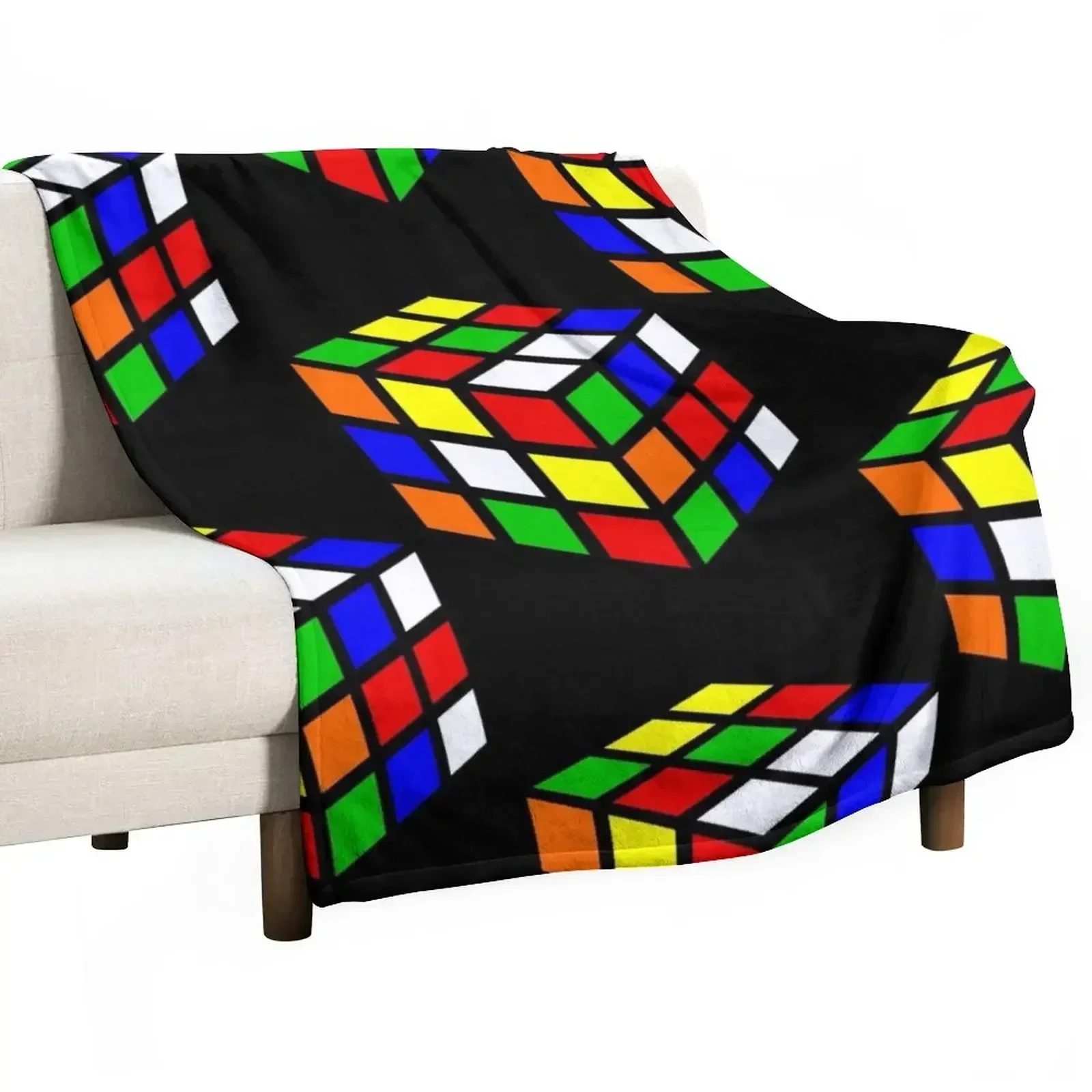 Magic Cube Throw Blanket Large Quilt Luxury St Blankets