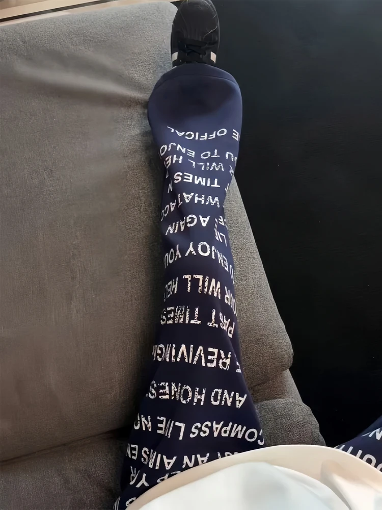 

Loose Fit Straight Leg Casual Pants Men's Autumn Spor Knife ape Slimming Loose Leggings Printed Lettering Faionable Str...