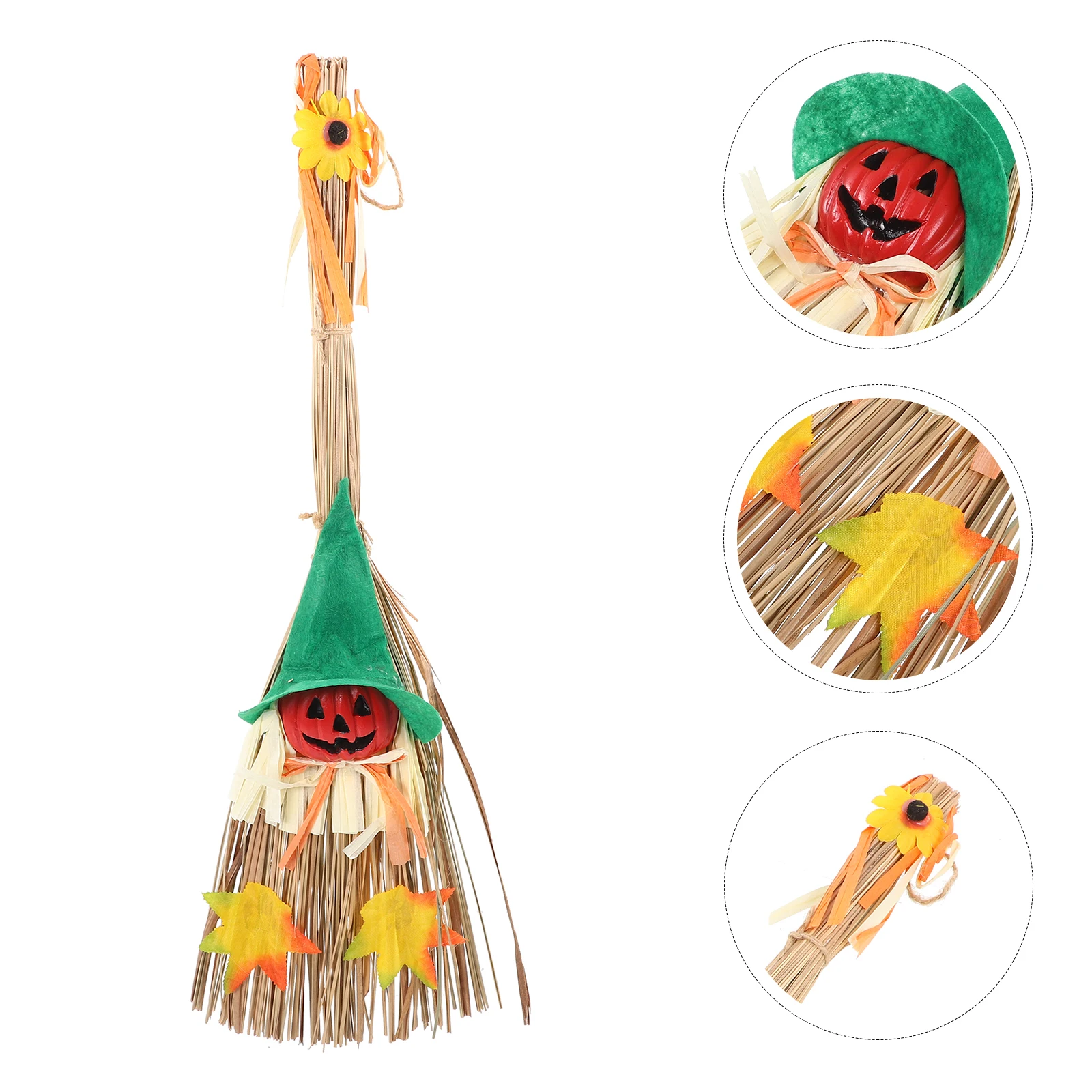 

Witch Broom Halloween Witch Broom Decorations Horror Material Practical Party naments Festive Props
